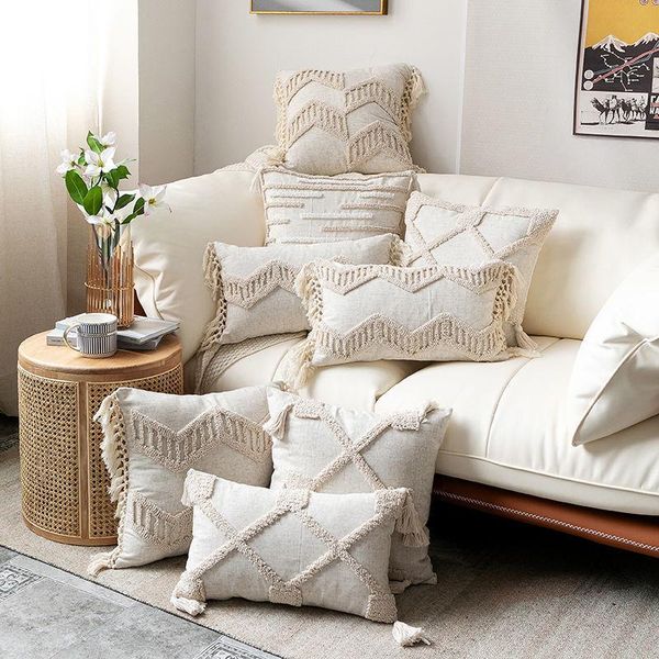 cushion/decorative pillow cushion cover 45x45cm/30x50cm boho style cotton linen tufted tassles beige pullow case for home decoration sofa be
cushion/decorative pillow cushion cover 45x45cm/30x50cm boho style cotton linen tufted tassles beige pullow case for home decoration sofa be