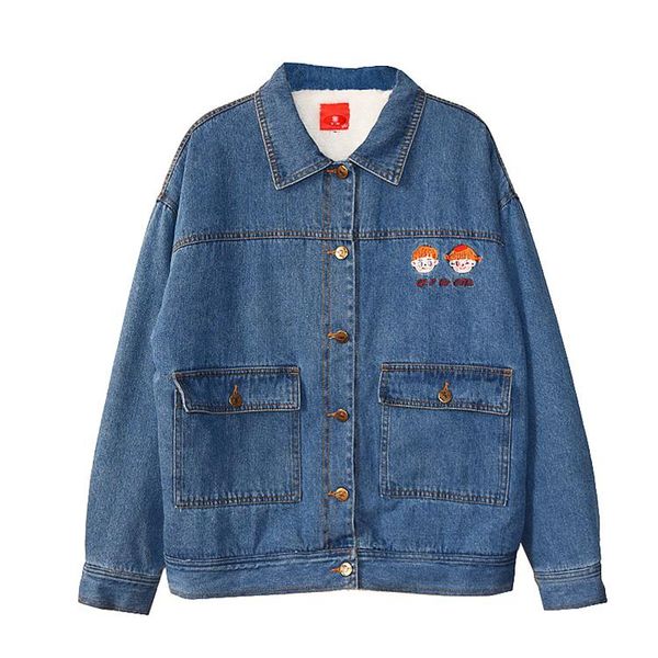 women's jackets spring casual women thick denim jacket plus wool velvet liner warm ladies outwear coats, Black;brown
women's jackets spring casual women thick denim jacket plus wool velvet liner warm ladies outwear coats, Black;brown