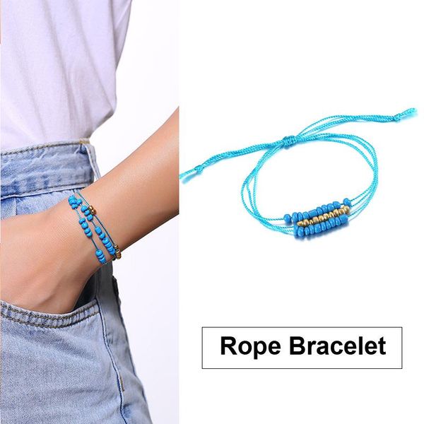 charm bracelets bohemia womens beads three layeres rope chain link adjuatble colorful female gifts, Golden;silver
charm bracelets bohemia womens beads three layeres rope chain link adjuatble colorful female gifts, Golden;silver