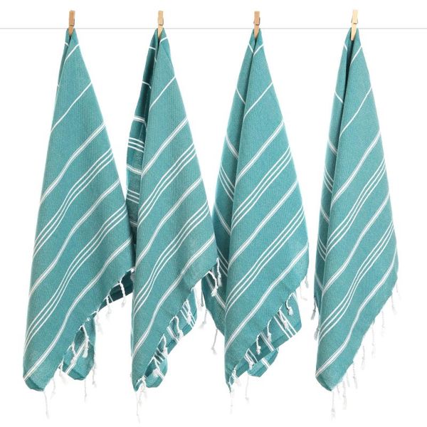 towel pure series - set of 4 turkish peskir hand face head kitchen towels 60 x 90 cm (23" 35") 110 grams (0.24 lbs.) aqua
towel pure series - set of 4 turkish peskir hand face head kitchen towels 60 x 90 cm (23" 35") 110 grams (0.24 lbs.) aqua