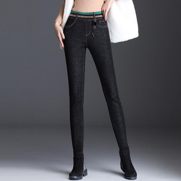 women's jeans skinny warm winter trousers women pants denim female pencil softener high stretch lined, Blue
women's jeans skinny warm winter trousers women pants denim female pencil softener high stretch lined, Blue