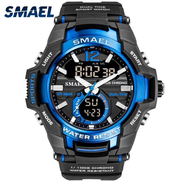 men watches smael sport watch waterproof 50m wristwatch relogio masculino militar 1805 men's clock digital military army watch 210329, Slivery;brown
men watches smael sport watch waterproof 50m wristwatch relogio masculino militar 1805 men's clock digital military army watch 210329, Slivery;brown