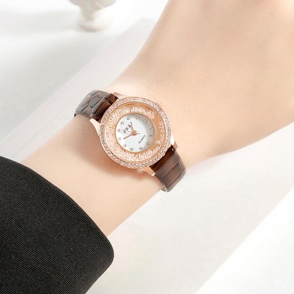 wristwatches fashion women ladies watch leather strap analog quartz elegant business clock watches zegarek damski wristwatch#35, Slivery;brown
wristwatches fashion women ladies watch leather strap analog quartz elegant business clock watches zegarek damski wristwatch#35, Slivery;brown
