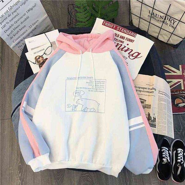 Cute Print Hoodie Women Womens Sweater Sweatshirt Autumu Streetwear Tops Long Sleeve Hoodies Pullover Girls Oversize Color Patchwork, White;black
Cute Print Hoodie Women Womens Sweater Sweatshirt Autumu Streetwear Tops Long Sleeve Hoodies Pullover Girls Oversize Color Patchwork, White;black