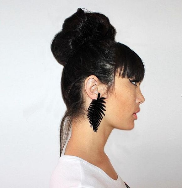 minar black color leaf resin acrylic earrings large long plant leaves drop boucle d'oreille femme 2021 for women gifts dangle & chandel, Silver
minar black color leaf resin acrylic earrings large long plant leaves drop boucle d'oreille femme 2021 for women gifts dangle & chandel, Silver