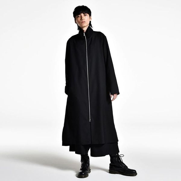 men's clothing fashion gd hair stylist street personality medium long zipper stand collar shirt plus size singer costumes casual shirts, White;black
men's clothing fashion gd hair stylist street personality medium long zipper stand collar shirt plus size singer costumes casual shirts, White;black