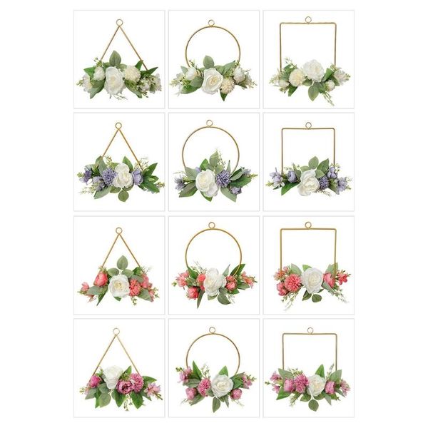 decorative flowers & wreaths geometric iron artificial flower wreath handmade garland for front door wall wedding party farmhouse home decor
decorative flowers & wreaths geometric iron artificial flower wreath handmade garland for front door wall wedding party farmhouse home decor
