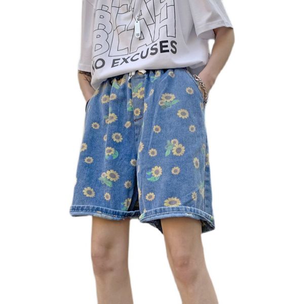 summer men's shorts create daisy loose casual straight tide five points jeans male short blue k598, White;black
summer men's shorts create daisy loose casual straight tide five points jeans male short blue k598, White;black