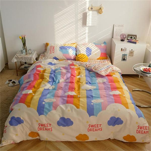 bedding sets strawberry doodle set cotton cartoon style and rainbow printed bed linen size duvet cover sheet
bedding sets strawberry doodle set cotton cartoon style and rainbow printed bed linen size duvet cover sheet