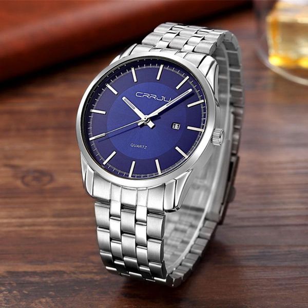 wristwatches crrju mens watches stainless steel minimalist classic watch men casual quartz sport relogio masculino, Slivery;brown
wristwatches crrju mens watches stainless steel minimalist classic watch men casual quartz sport relogio masculino, Slivery;brown