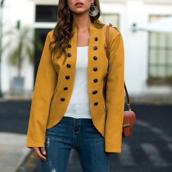 women's jackets women jacket coat 2021 autumn fashion short open front double-breasted coats outerwear ladies clothes plus size, Black;brown
women's jackets women jacket coat 2021 autumn fashion short open front double-breasted coats outerwear ladies clothes plus size, Black;brown
