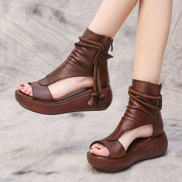 sandals 2021 shoes women's summer casual fashion high-increased slope heel soft leather thick bottom fish mouth, Black
sandals 2021 shoes women's summer casual fashion high-increased slope heel soft leather thick bottom fish mouth, Black