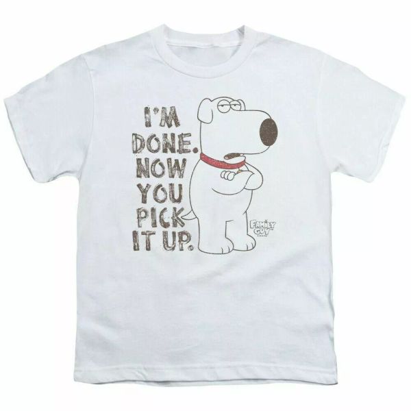 Family Guy Brian Kids Youth T Shirt Licensed Brian Griffin Cartoon Tee White, White;black
Family Guy Brian Kids Youth T Shirt Licensed Brian Griffin Cartoon Tee White, White;black