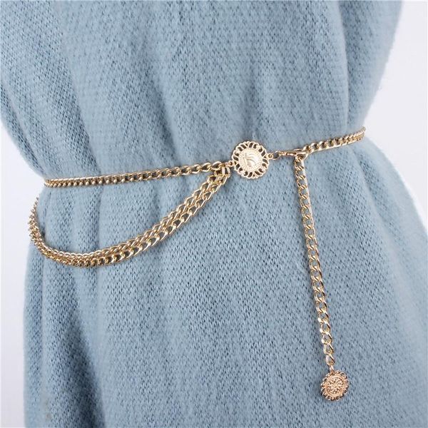 belts fashion round buckle metal chain for women dress skirt hip high waistband tassel gold silver narrow straps, Black;brown
belts fashion round buckle metal chain for women dress skirt hip high waistband tassel gold silver narrow straps, Black;brown