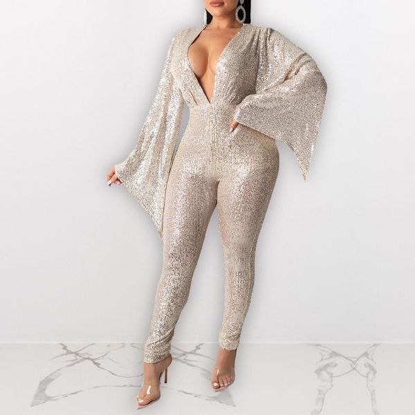 women's jumpsuits & rompers plus size women sequin long pants deep v-neck flare sleeve bodycon skinny, Black;white
women's jumpsuits & rompers plus size women sequin long pants deep v-neck flare sleeve bodycon skinny, Black;white