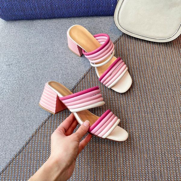 slippers genuine leather women for square heels concise pumps comfortable high spring summer shoes woman, Black
slippers genuine leather women for square heels concise pumps comfortable high spring summer shoes woman, Black