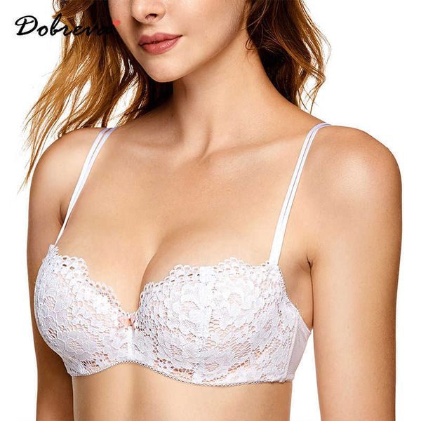 dobreva women's underwired lightly lined balconette lace bra plus size 210623, Red;black
dobreva women's underwired lightly lined balconette lace bra plus size 210623, Red;black