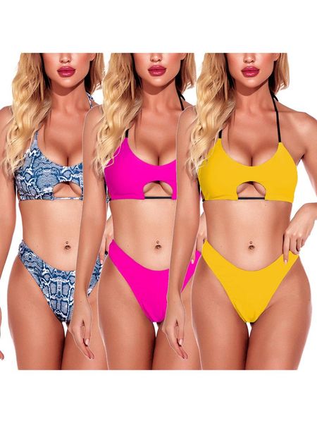 one-piece suits 2pcs women summer swimwear snake print/solid color lacing padded bra high waist panty bikini set for girls
one-piece suits 2pcs women summer swimwear snake print/solid color lacing padded bra high waist panty bikini set for girls