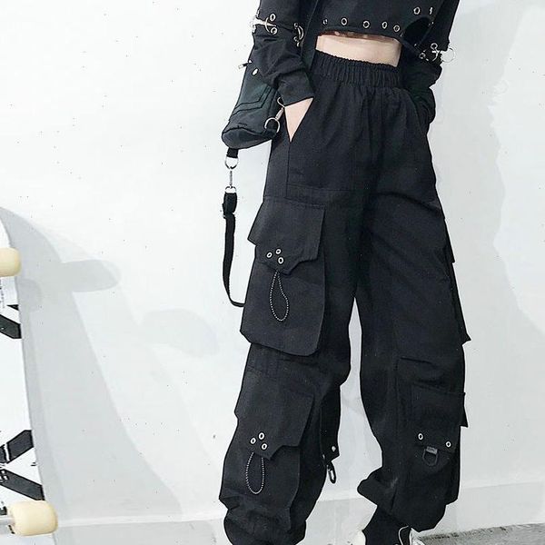 harajuku black streetwear casual punk womens pant harem with pockets long trousers ribbon ladies, Black;white
harajuku black streetwear casual punk womens pant harem with pockets long trousers ribbon ladies, Black;white