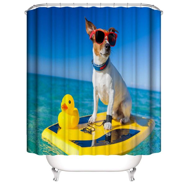 little yellow duck and dog sunglasses drifting on blue sea shower curtain waterproof and opaque
little yellow duck and dog sunglasses drifting on blue sea shower curtain waterproof and opaque