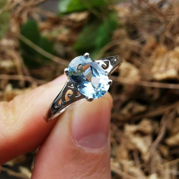 cluster rings mh jewelry natural blue z gemstone simple small ring for women real 925 sterling silver fine girl lady gift, Golden;silver
cluster rings mh jewelry natural blue z gemstone simple small ring for women real 925 sterling silver fine girl lady gift, Golden;silver