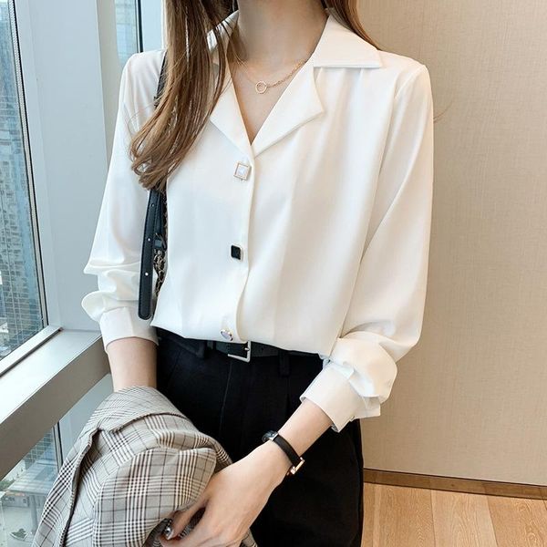 women's blouses & shirts white blouse 2021 spring korean style suit collar long sleeve shirt rm*
women's blouses & shirts white blouse 2021 spring korean style suit collar long sleeve shirt rm*