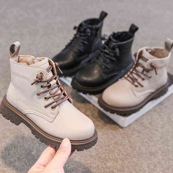new boys girls martin boots children autumn/winter british style genuine leather student short plush warm shoes kids 02c g1210, Black;grey
new boys girls martin boots children autumn/winter british style genuine leather student short plush warm shoes kids 02c g1210, Black;grey