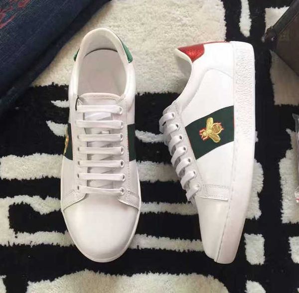 white bee embroidered shoes men leather new fashion luxury snake tiger print mens womens designers sneakers man woman for lovers women, Black
white bee embroidered shoes men leather new fashion luxury snake tiger print mens womens designers sneakers man woman for lovers women, Black