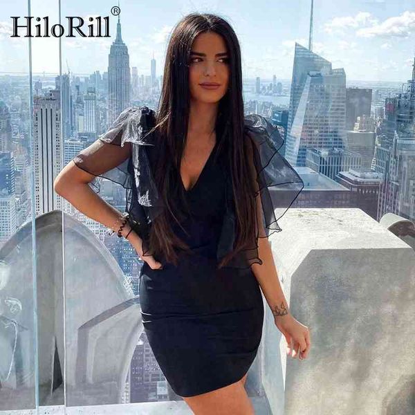 club black bodycon mini dress women organza petal short sleeve party streetwear summer es vestidos 210508, Black;gray
club black bodycon mini dress women organza petal short sleeve party streetwear summer es vestidos 210508, Black;gray