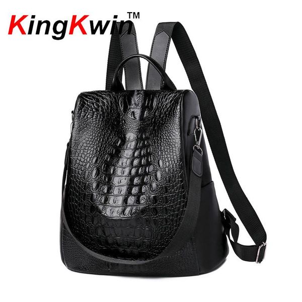 backpack pu leather for women capacity anti-theft zipper travel large daypack multi-use bags
