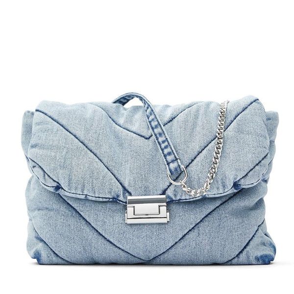 evening bags brand design blue denim shoulder purse wave quilted bag women metal chain crossbody tote female handbag
evening bags brand design blue denim shoulder purse wave quilted bag women metal chain crossbody tote female handbag