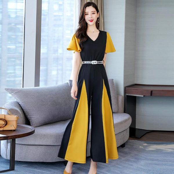 women's two piece pants contrast pants set luxurious ensemble costume femme 2 pieces pantalon petal sleeve summer suit wide leg, White
women's two piece pants contrast pants set luxurious ensemble costume femme 2 pieces pantalon petal sleeve summer suit wide leg, White