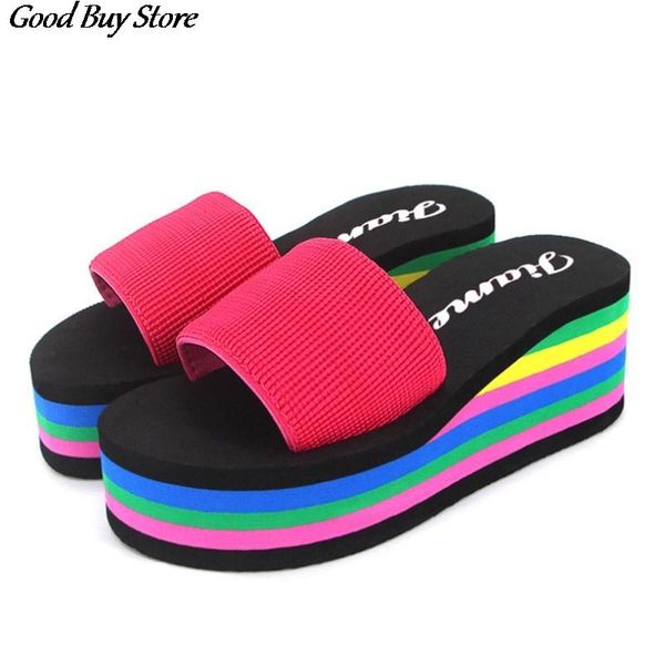 slippers women thick bottom wedge platform slipper high heel beach slides summer casual shoes bohemia colorful sandals zapatos, Black
slippers women thick bottom wedge platform slipper high heel beach slides summer casual shoes bohemia colorful sandals zapatos, Black