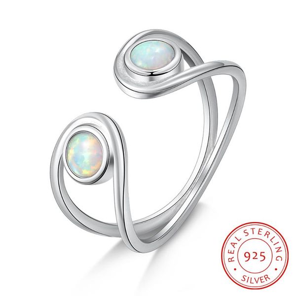cluster rings 100% 925 sterling silver white opal open finger irregular double layer ring fine jewelry gift for women girls, Golden;silver
cluster rings 100% 925 sterling silver white opal open finger irregular double layer ring fine jewelry gift for women girls, Golden;silver