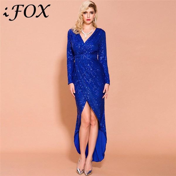 casual dresses ifox 2021 v neck long sleeve sequined women arrival solid female high split elegant maxi dress vestdios, Black;gray
casual dresses ifox 2021 v neck long sleeve sequined women arrival solid female high split elegant maxi dress vestdios, Black;gray