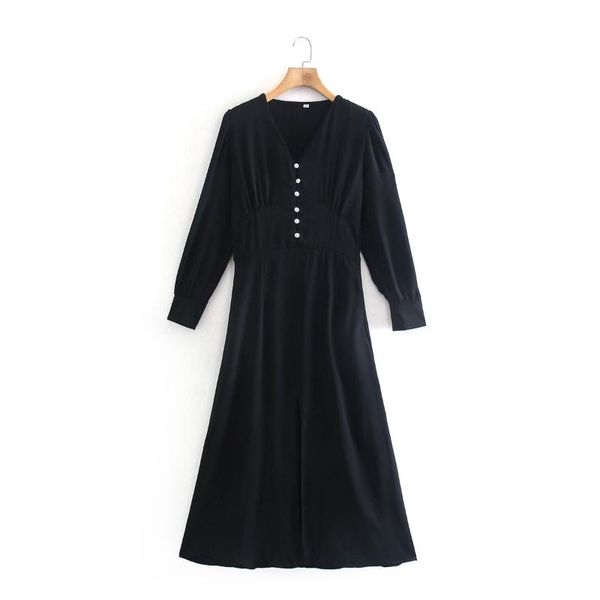 casual dresses the europe and united states in autumn wind dress 2021 french open v-neck long sleeve fork 1098, Black;gray
casual dresses the europe and united states in autumn wind dress 2021 french open v-neck long sleeve fork 1098, Black;gray