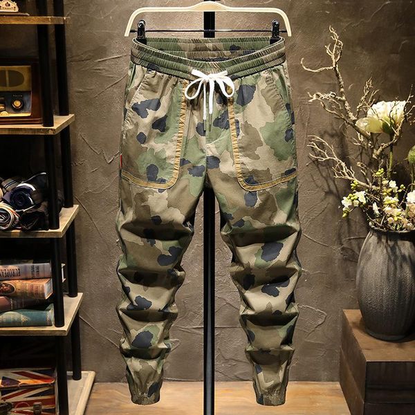 men's pants japanese camouflage casual elastic waist loose-fitting trousers wild youth wear-resistant trendy brand slim, Black
men's pants japanese camouflage casual elastic waist loose-fitting trousers wild youth wear-resistant trendy brand slim, Black