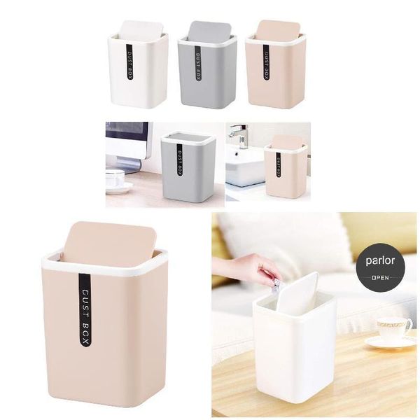 waste bins desktrash can small mini garbage plastic dustbin with shake cover for home office household cleaning tools
waste bins desktrash can small mini garbage plastic dustbin with shake cover for home office household cleaning tools