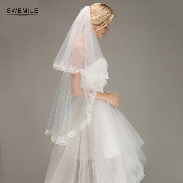 bridal veils arrival fashion appliques fingertip comb white wedding veil two layer tulle accessories velo de novia, Black
bridal veils arrival fashion appliques fingertip comb white wedding veil two layer tulle accessories velo de novia, Black