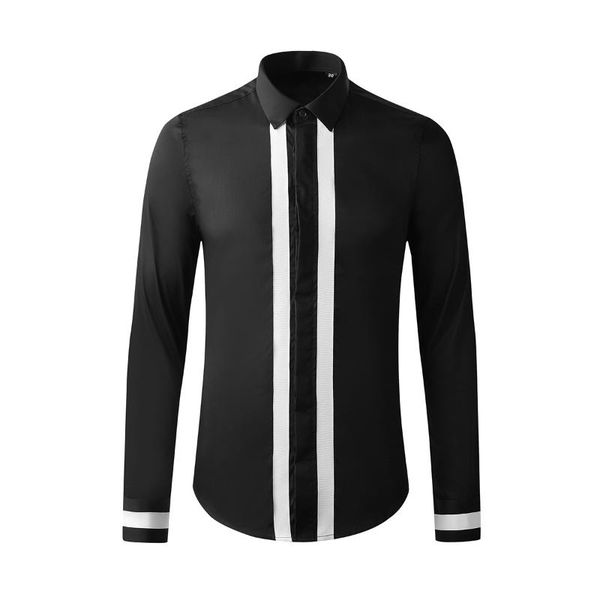 arrival fashion hand long sleeve ribbon parallel bar splicing men casual shirts striped size l xl 2xl 3xl men's, White;black
arrival fashion hand long sleeve ribbon parallel bar splicing men casual shirts striped size l xl 2xl 3xl men's, White;black