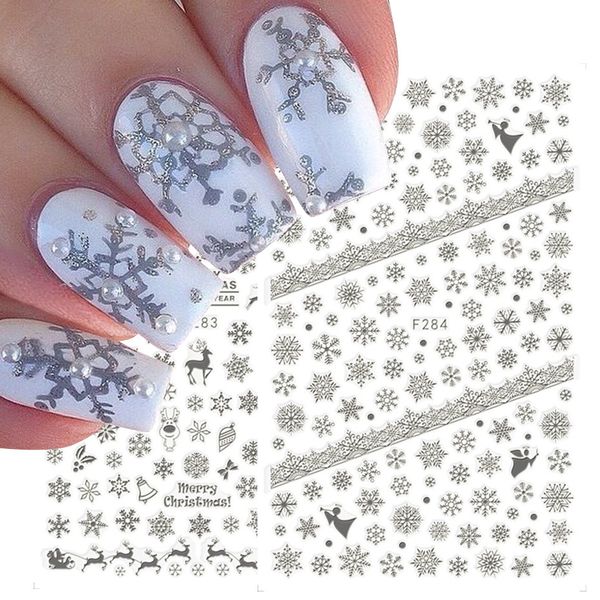 2021 new christmas slider nail art 3d decals decoration snowflake nail art sticker diy manicures transfer decals foil xmas gif, Black
2021 new christmas slider nail art 3d decals decoration snowflake nail art sticker diy manicures transfer decals foil xmas gif, Black