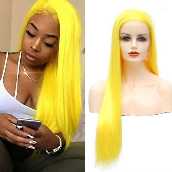 yellow long straight synthetic lace front wig for women with part glueless heat resistant fiber hair ladies wigs1, Black
yellow long straight synthetic lace front wig for women with part glueless heat resistant fiber hair ladies wigs1, Black