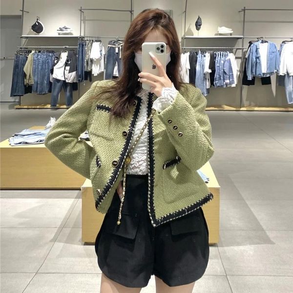 women's jackets women small fragrance coat autumn and winter 2021 design sense of celebrity temperament foreign style short, Black;brown
women's jackets women small fragrance coat autumn and winter 2021 design sense of celebrity temperament foreign style short, Black;brown