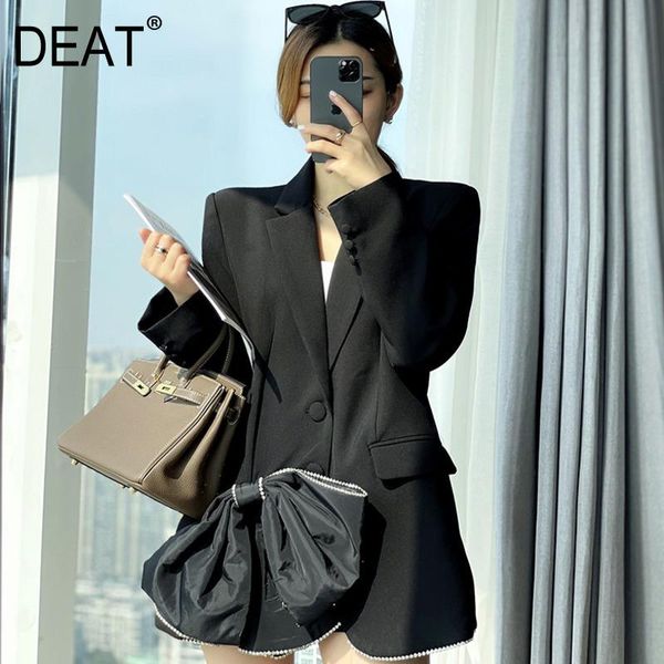 women black bow diamonds single breasted blazer notched long sleeve slim fit jacket fashion tide summer 2021 7e125 women's suits & blaz, White;black
women black bow diamonds single breasted blazer notched long sleeve slim fit jacket fashion tide summer 2021 7e125 women's suits & blaz, White;black