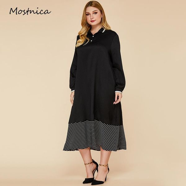 casual dresses mostnica black plus size shirt dress women autumn long sleeves patchwork striped swing loose ol aline midi for, Black;gray
casual dresses mostnica black plus size shirt dress women autumn long sleeves patchwork striped swing loose ol aline midi for, Black;gray