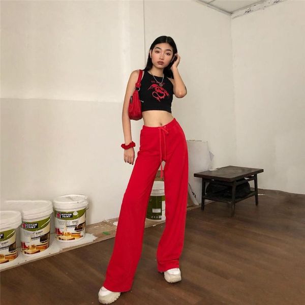women's pants & capris 2021 arrivals women long solid drawstring casual velvet trousers spring autumn wide legs all-matched, Black;white
women's pants & capris 2021 arrivals women long solid drawstring casual velvet trousers spring autumn wide legs all-matched, Black;white