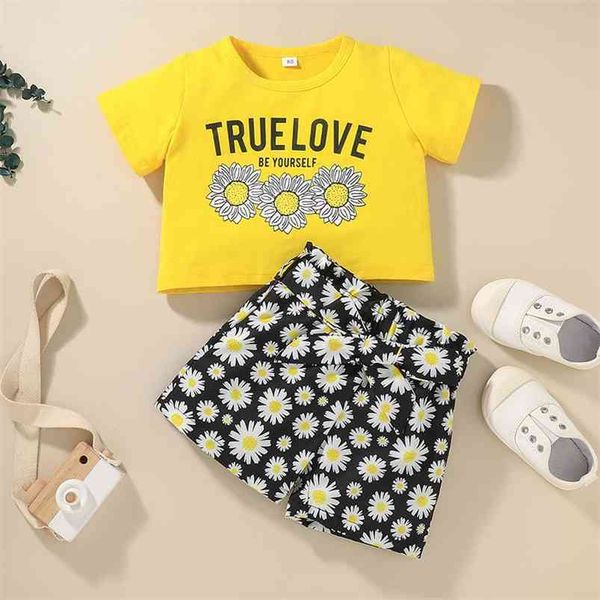 summer children sets short sleeve o neck print floral t-shirt daisy shorts cute girl clothes 18m-6t 210629, White
summer children sets short sleeve o neck print floral t-shirt daisy shorts cute girl clothes 18m-6t 210629, White