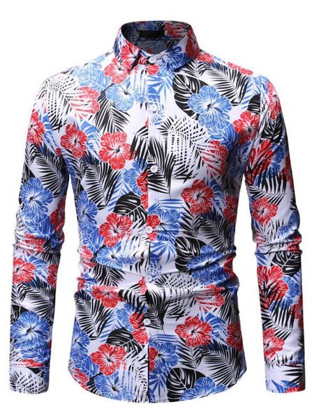 men's casual shirts style shirt long sleeve printing fashion trend autumn clothing, White;black
men's casual shirts style shirt long sleeve printing fashion trend autumn clothing, White;black