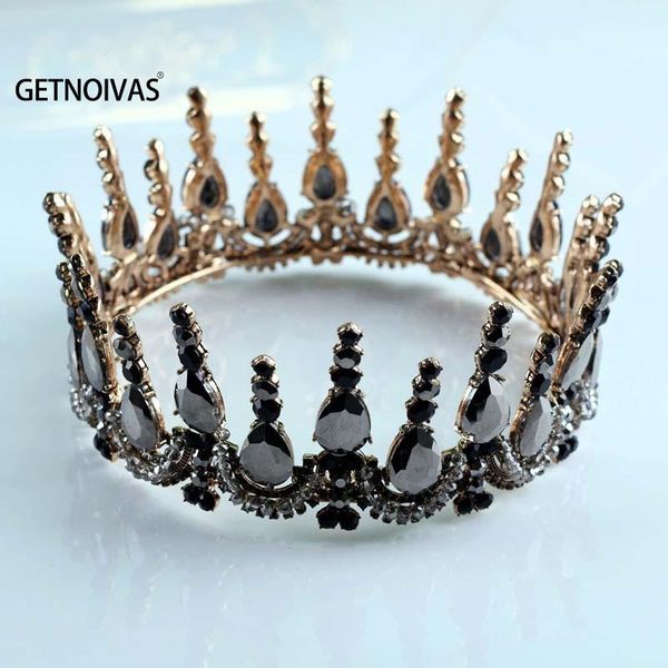 hair clips & barrettes gold tiara full round crown wedding accessories women black crystal jewelry bridal diadema sl, Golden;silver
hair clips & barrettes gold tiara full round crown wedding accessories women black crystal jewelry bridal diadema sl, Golden;silver