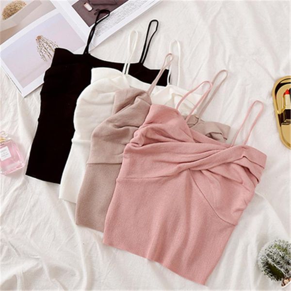women's tanks & camis 2021 summer fashion female ice silk knit sleeveless outer wear bottoming inner camisole vest trendy h172, White 
women's tanks & camis 2021 summer fashion female ice silk knit sleeveless outer wear bottoming inner camisole vest trendy h172, White